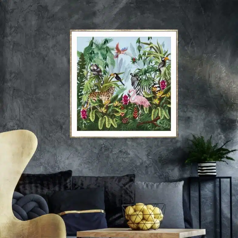 Birds Handmade-Oil Painted Framed Art