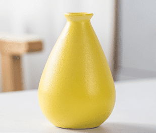ceramic planters vase yellow
