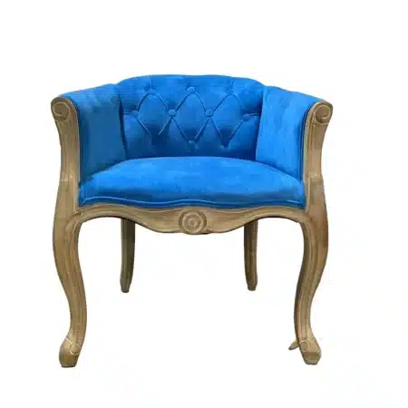 single blue chair