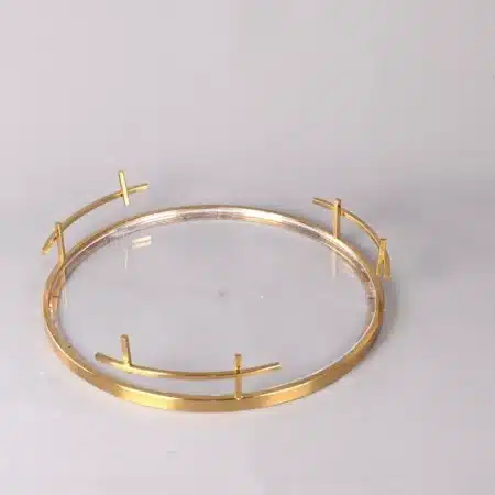 Round Acrylic Gold 1