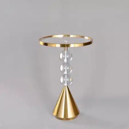Side Table Gold Acryc 1