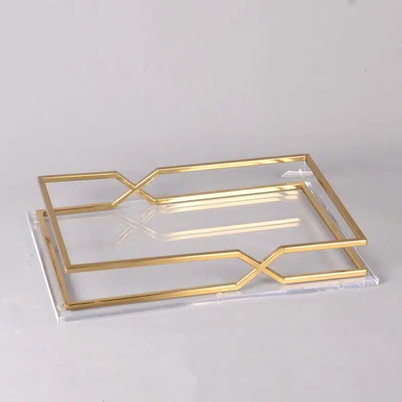 Square Acrylic Gold