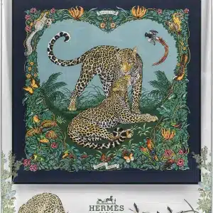 Ty Art Acrylic Hermes Scarf Tiger