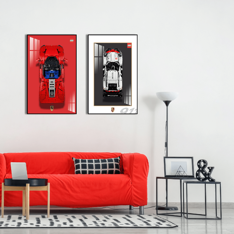 Ferrari Lego With LED Display