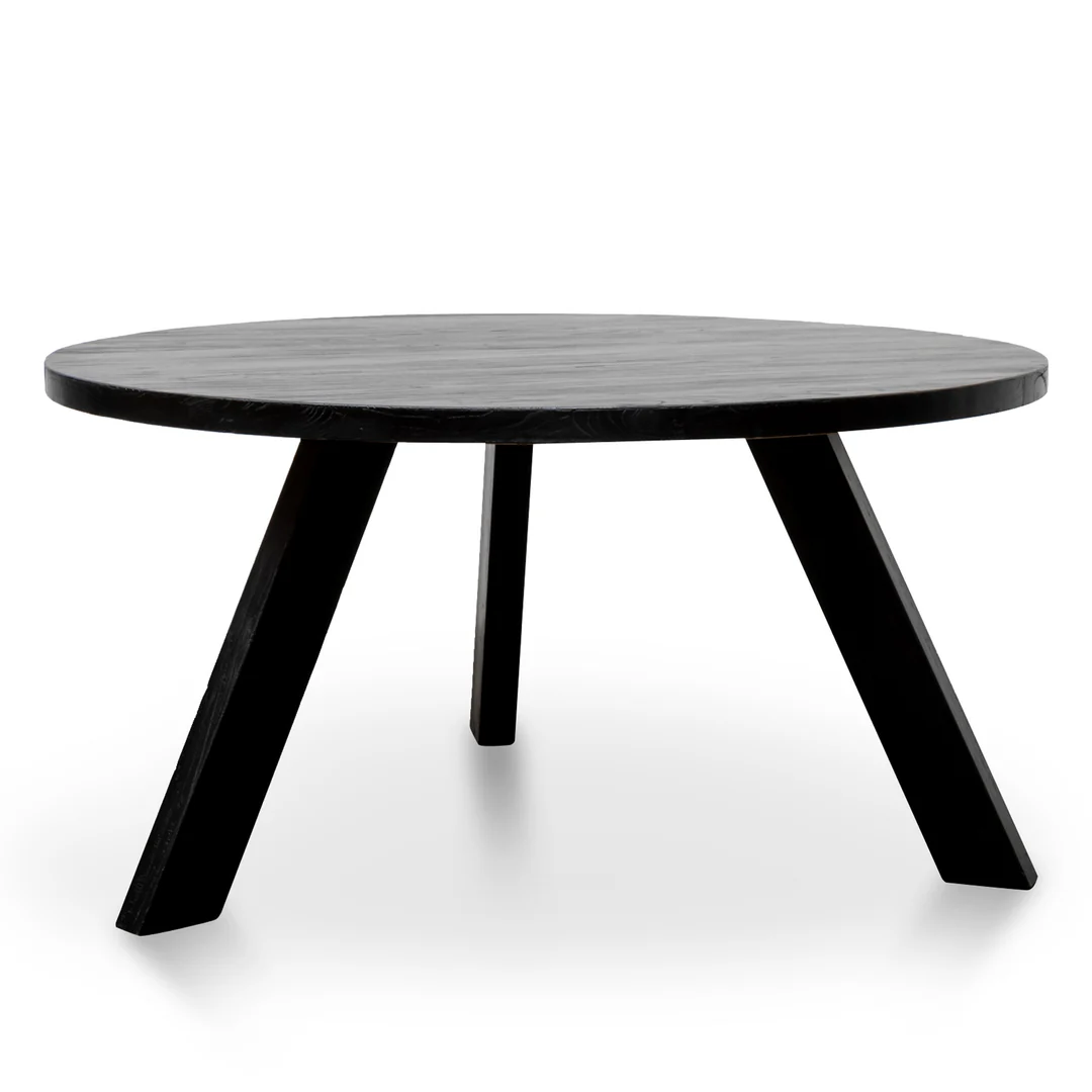 CDT2747 – 1.5M Round Dining Table – Full Black