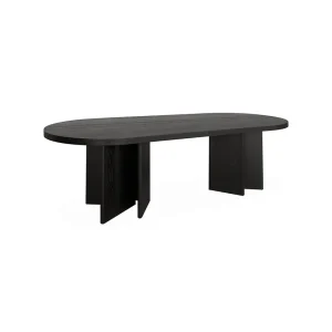 DT8697 VA2.4mPillShapeDiningTable TexturedEspressoBlack 1