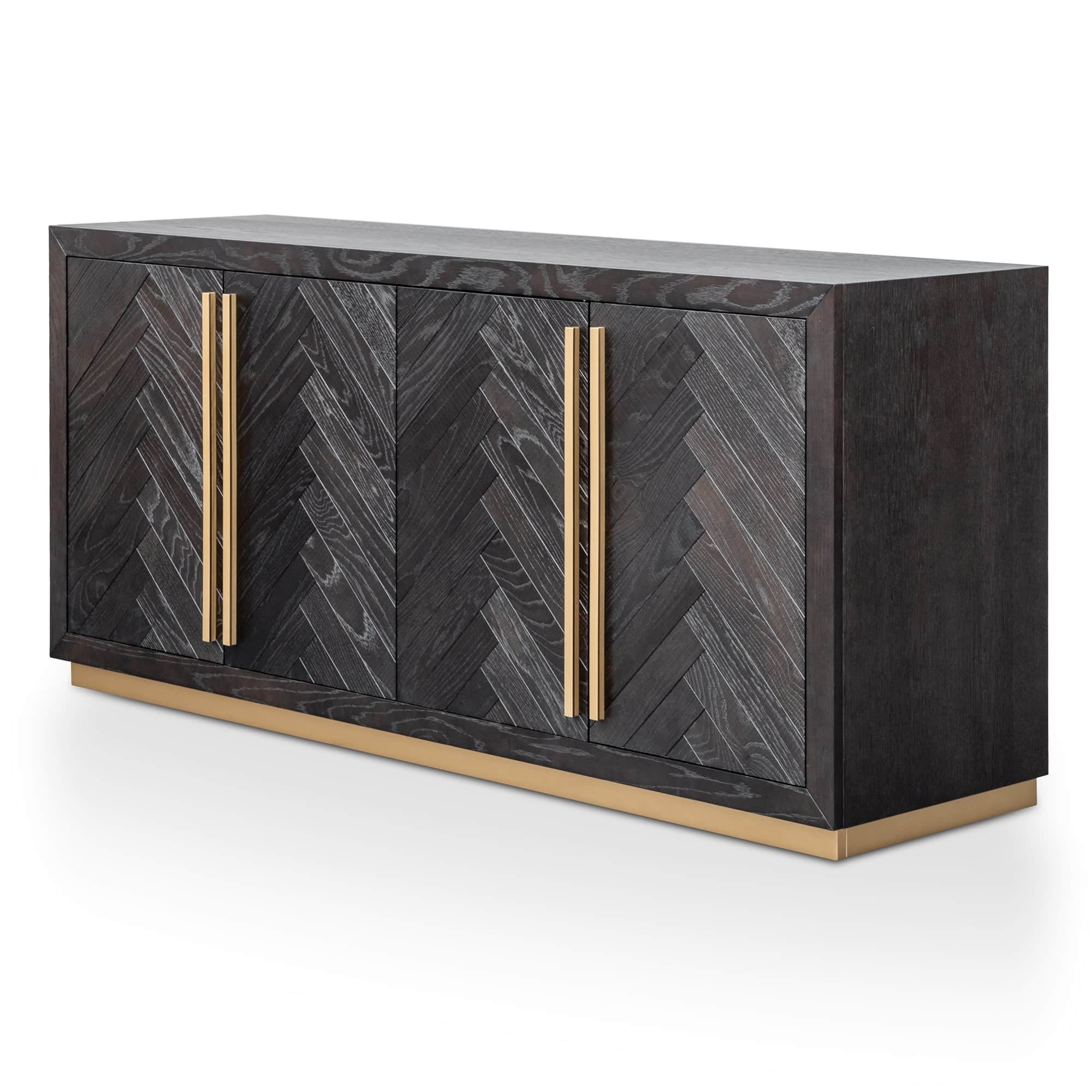 Wide Sideboard – Black and Brass