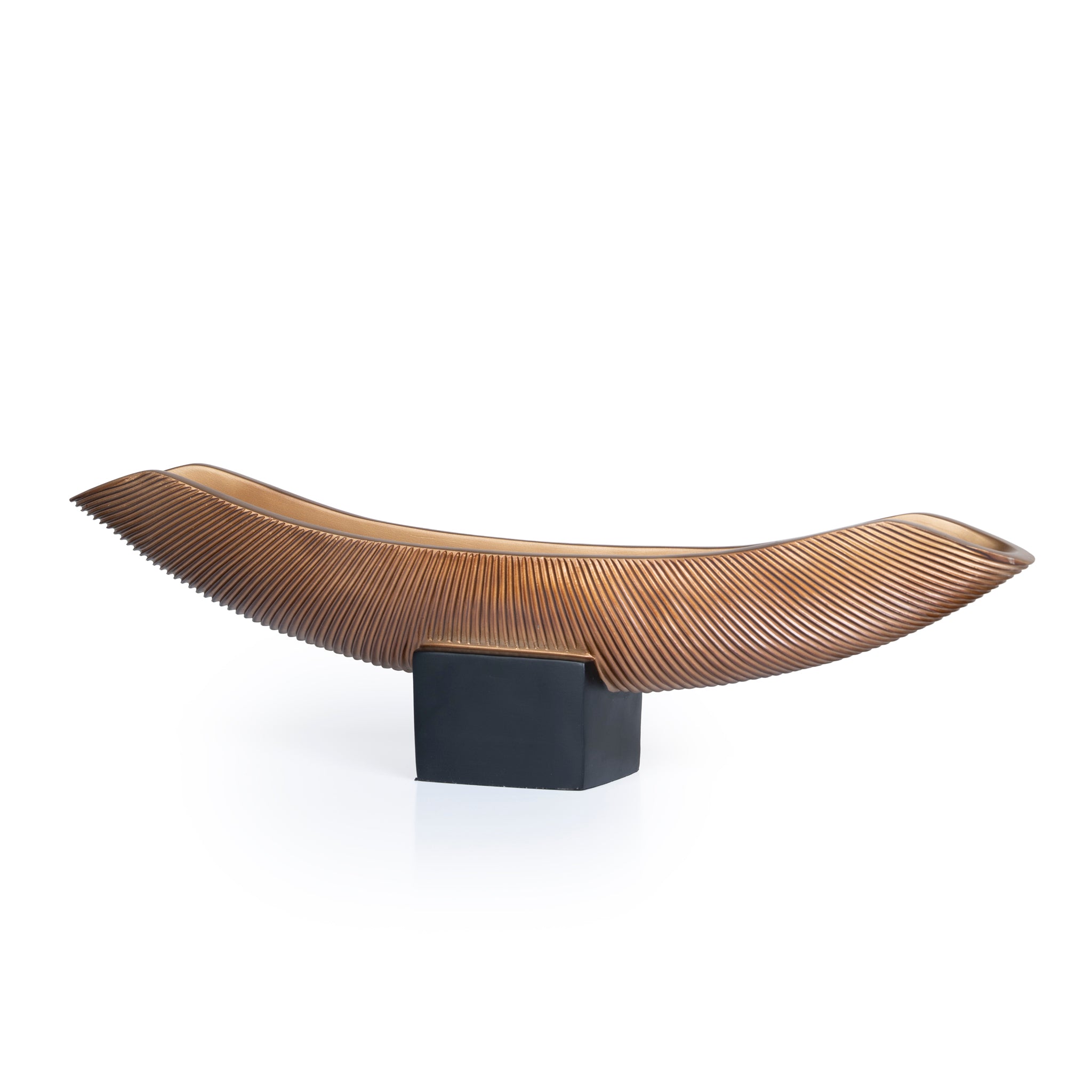 Decorative Boat Vase – Brown