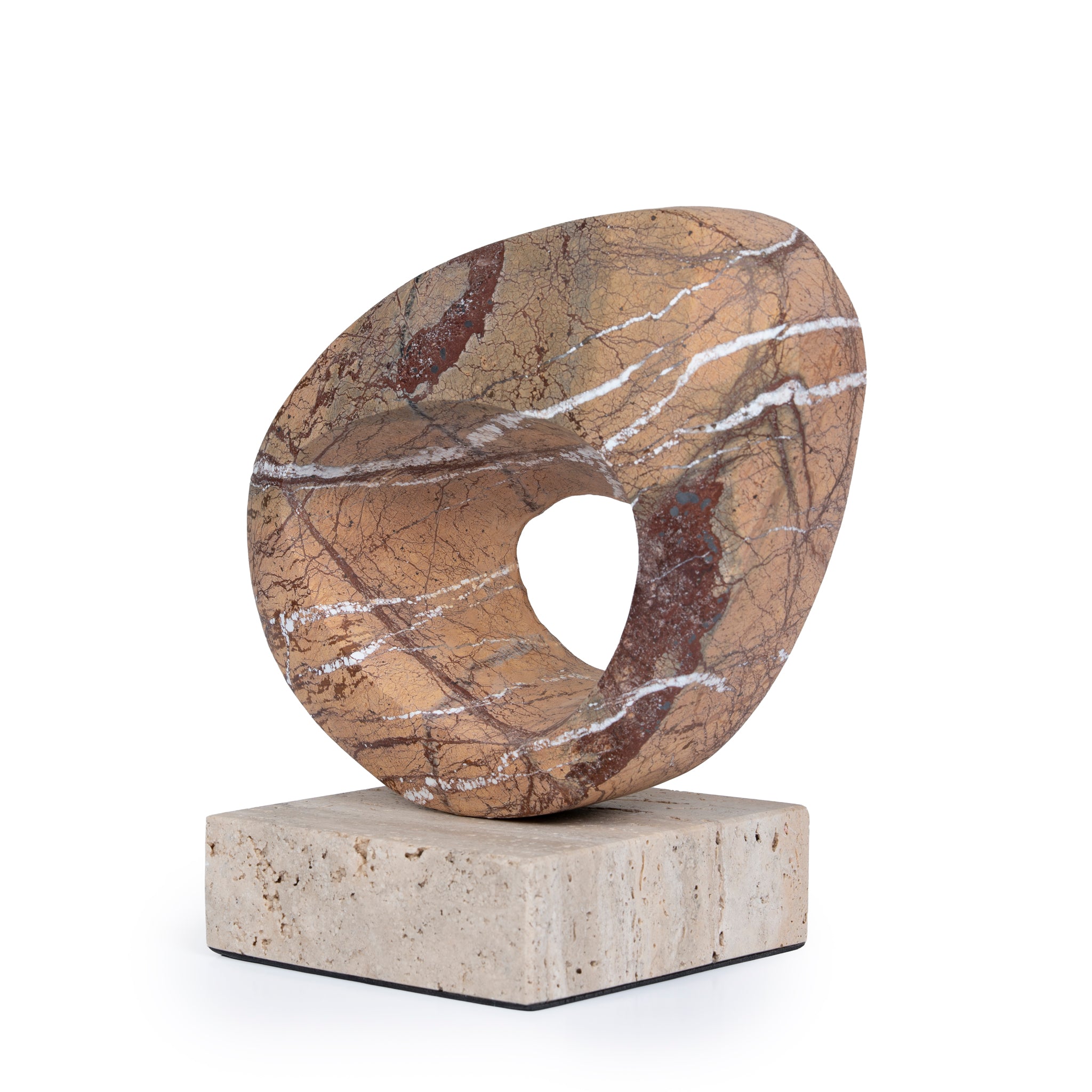 Halo Marble Sculpture – Coffee