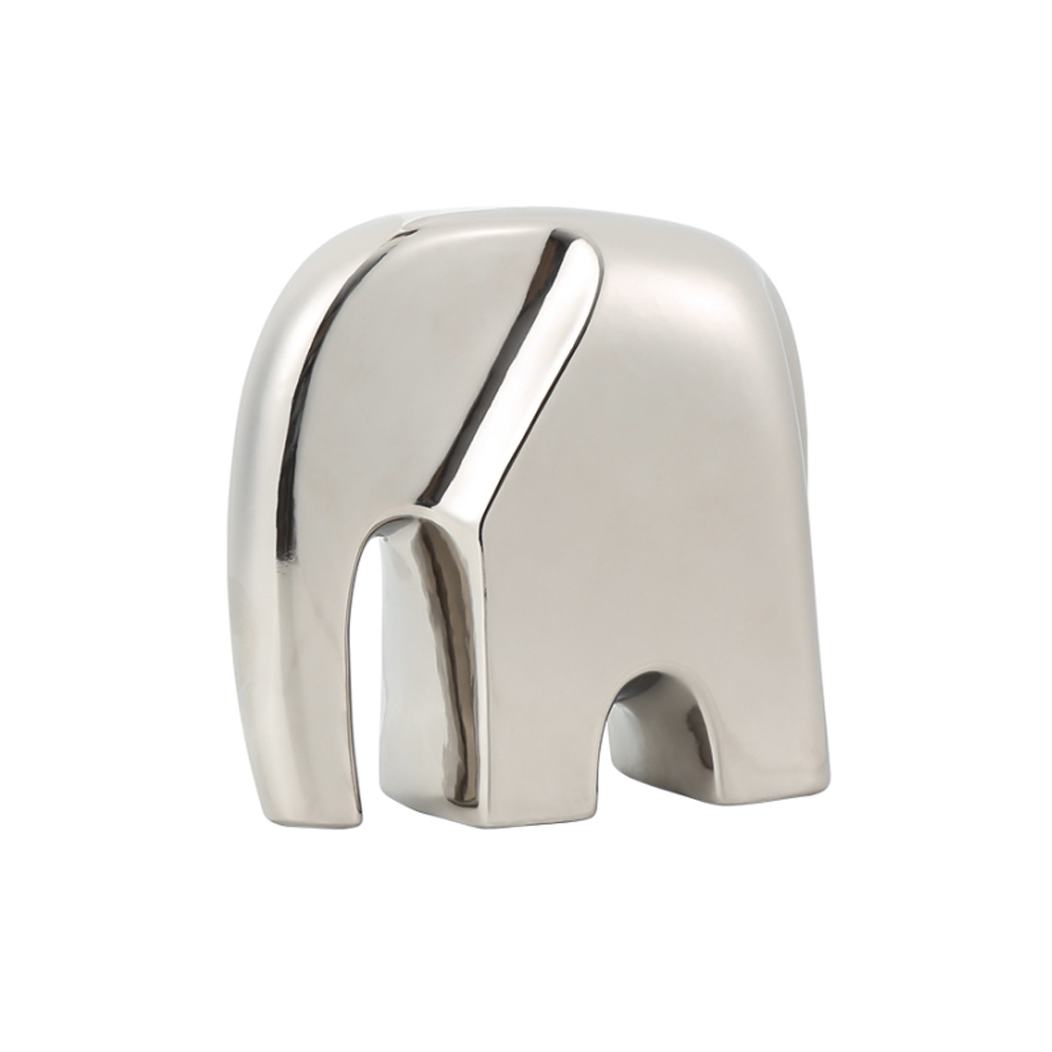 Ceramic Elephant Sclupture – Silver