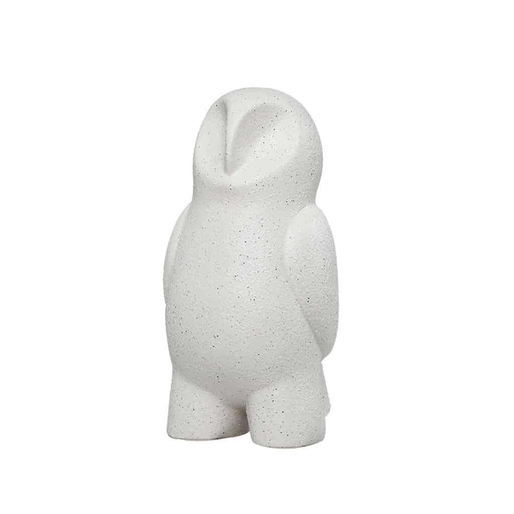 Ceramic Sand Owl – White