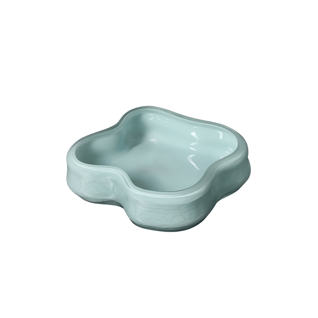 Glass Petal Plate B – Blue