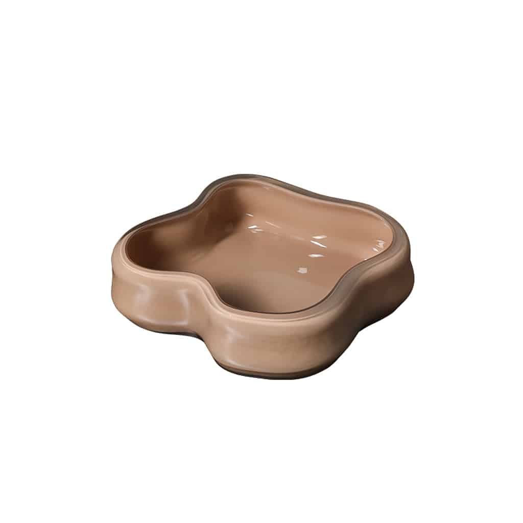 Glass Petal Plate B – Coffee