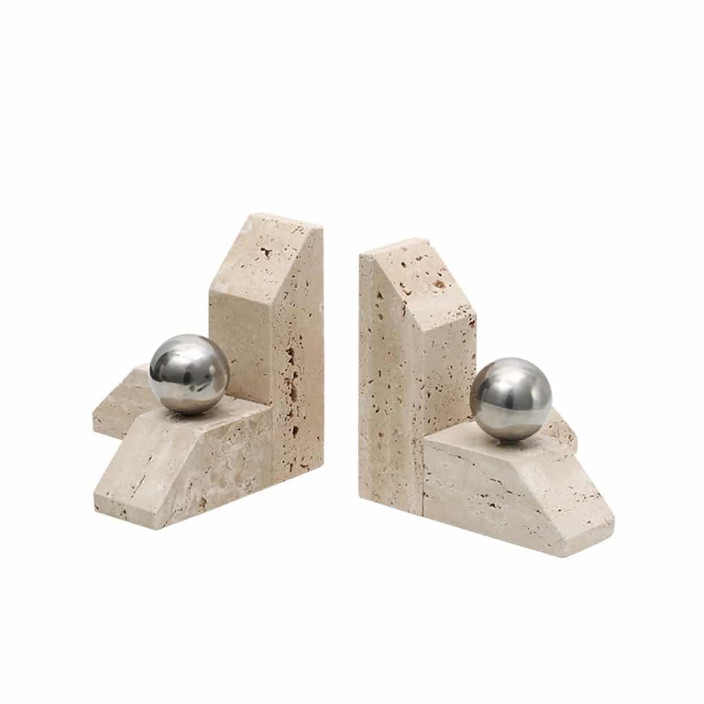 Marble Ballpoint Bookend – Yellow