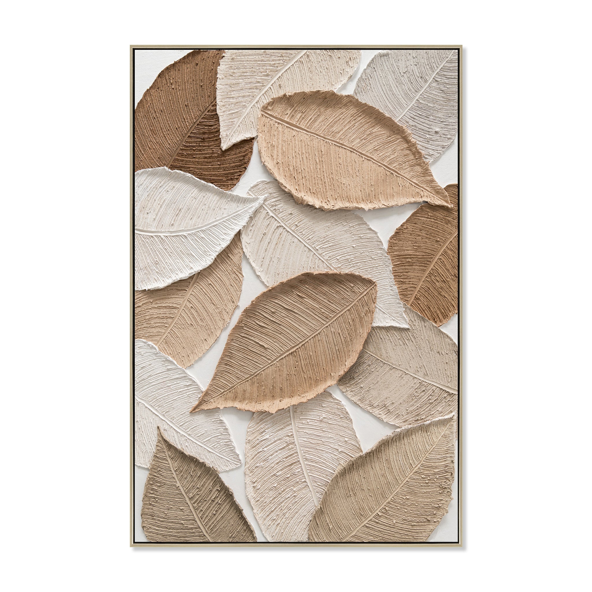 80 x 120cm Framed Canvas – Natural (Design 12188)