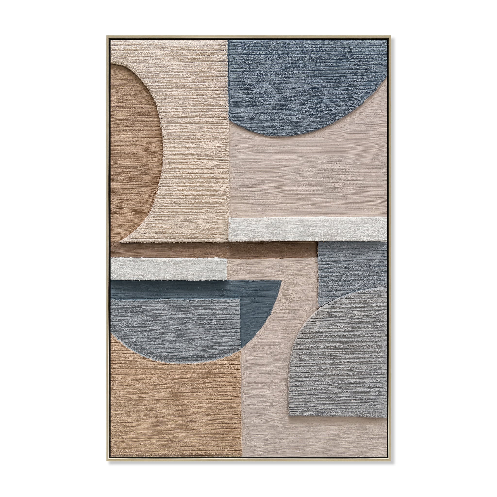 80 x 120cm Framed Canvas – Natural (Design 12190)