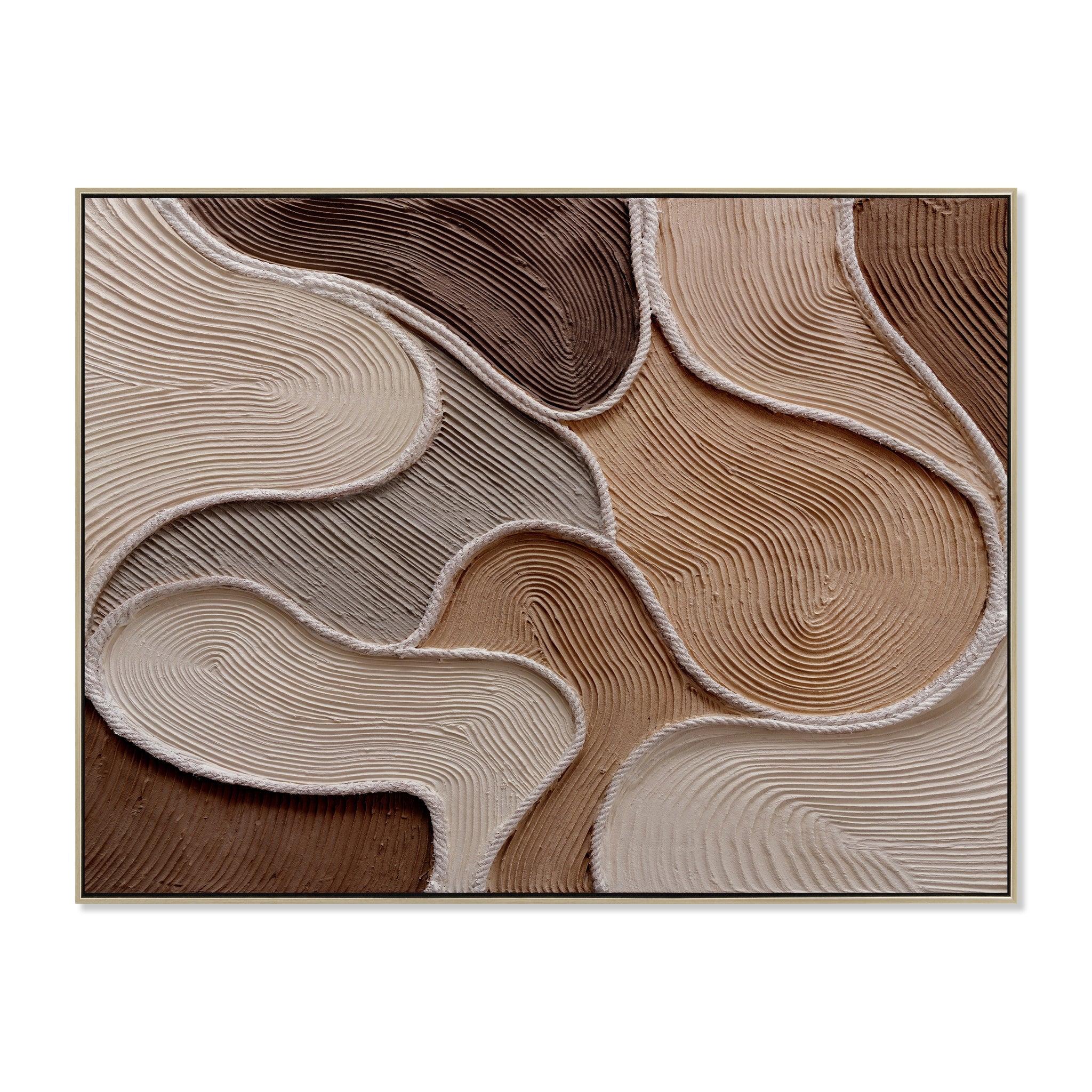 120 x 90cm Framed Canvas – Natural