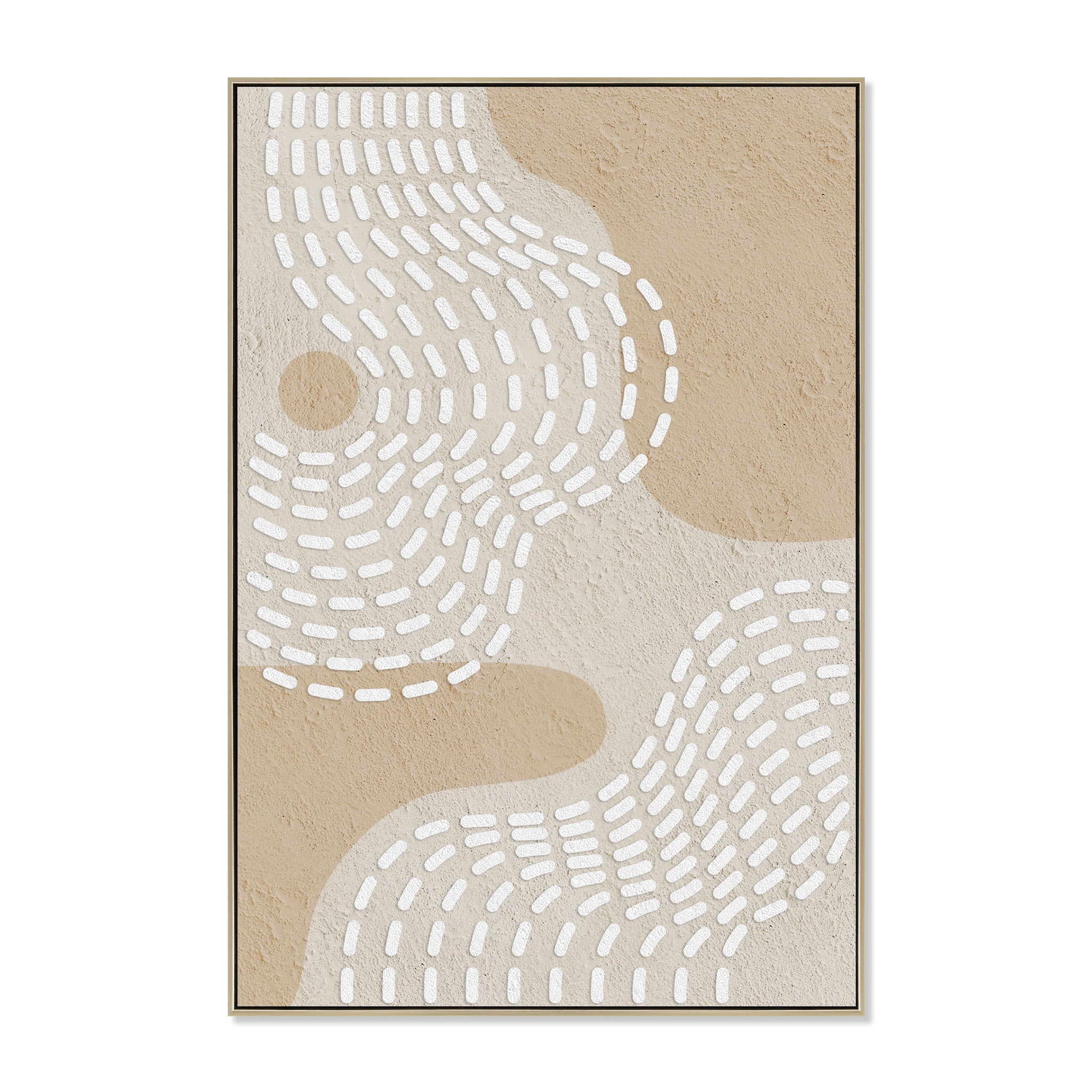 80 x 120cm Framed Canvas – Natural (Design 12203)