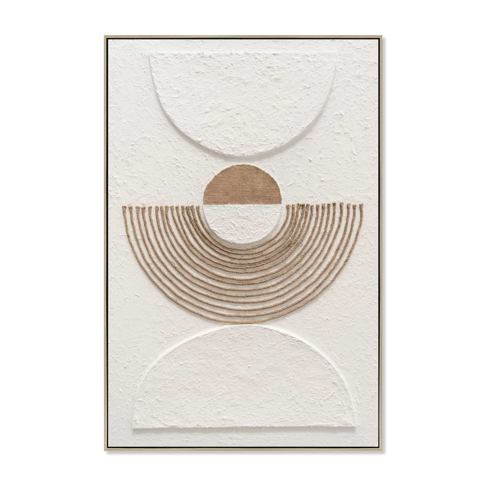 80 x 120cm Framed Canvas – Natural (Design 12205)