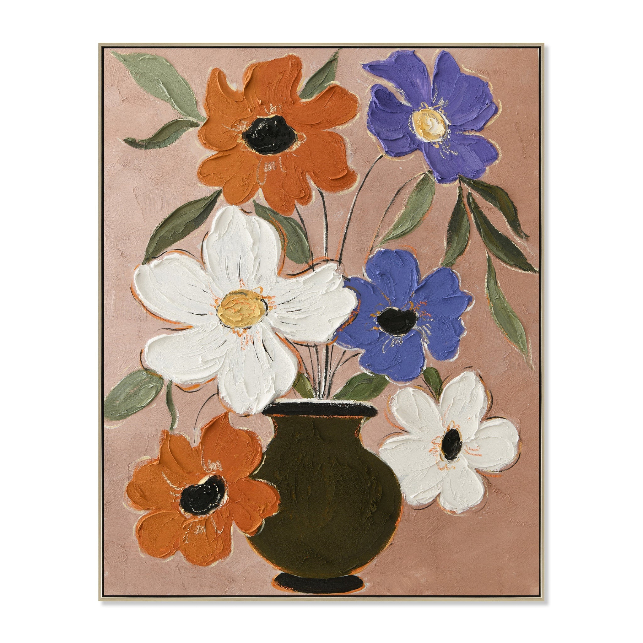 80 x 100cm Framed Canvas – Natural (82.5cm (W) x 3.5cm (D) x 102.5cm (H))