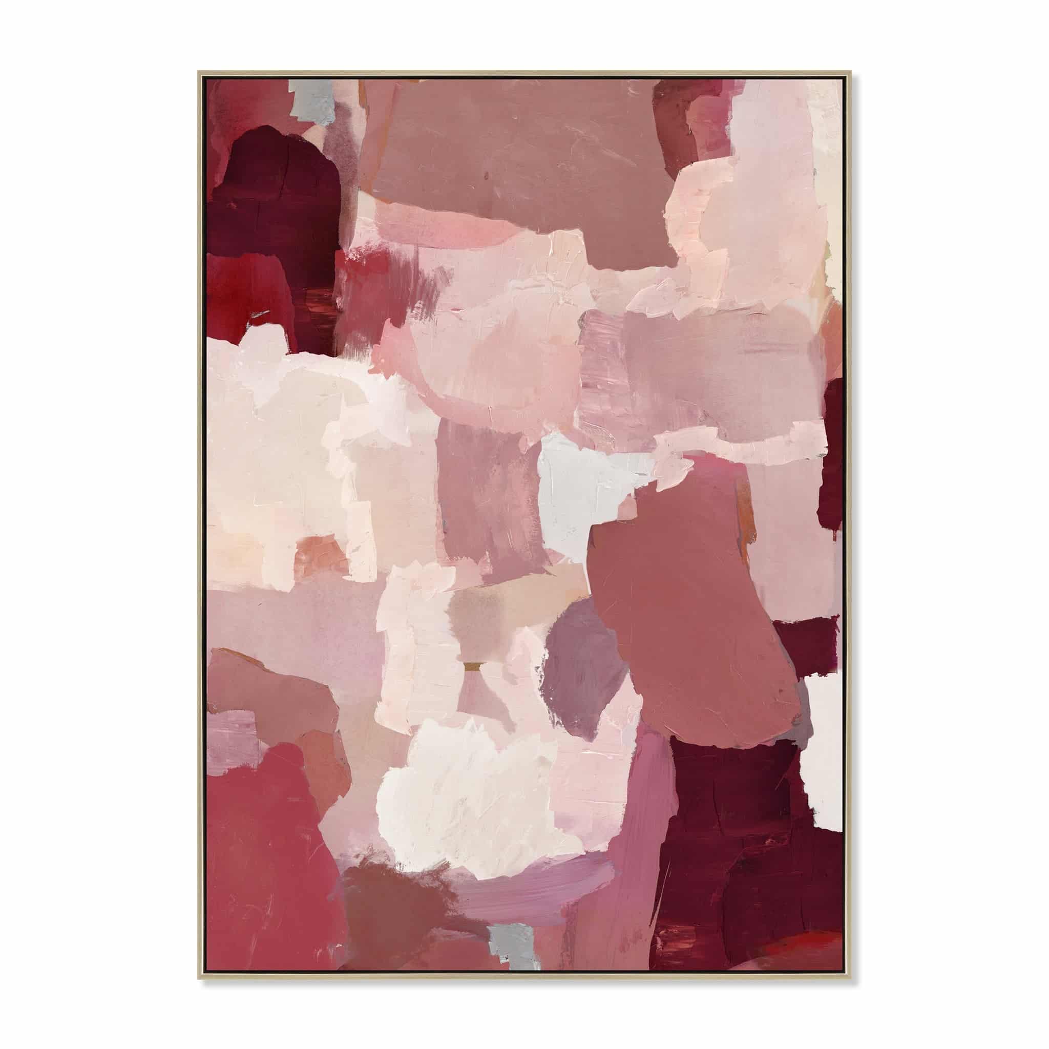 100 x 140cm Framed Canvas – Natural (102.5cm (W) x 4.5cm (D) x 142.5cm (H))