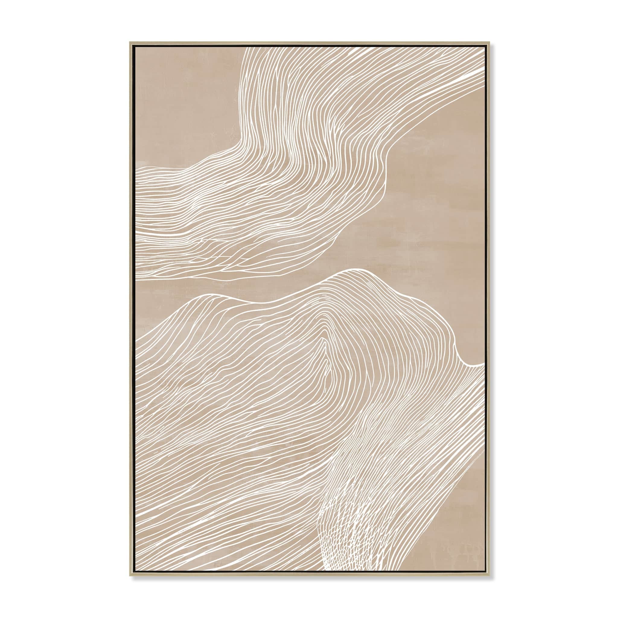 80 x 120cm Framed Canvas – Natural (82.5cm (W) x 3.5cm (D) x 122.5cm (H))