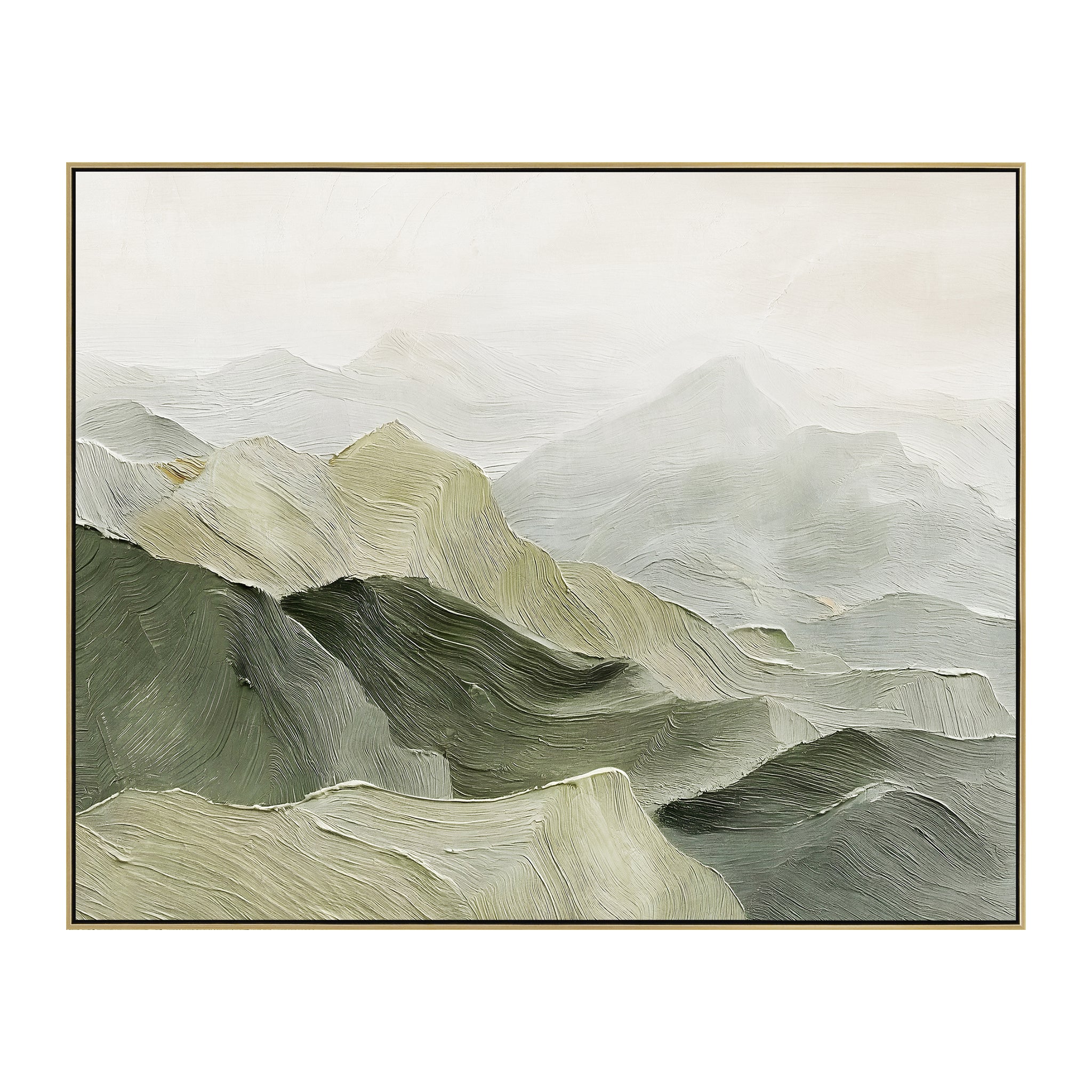 150 x 120cm Framed Canvas – Light Natural