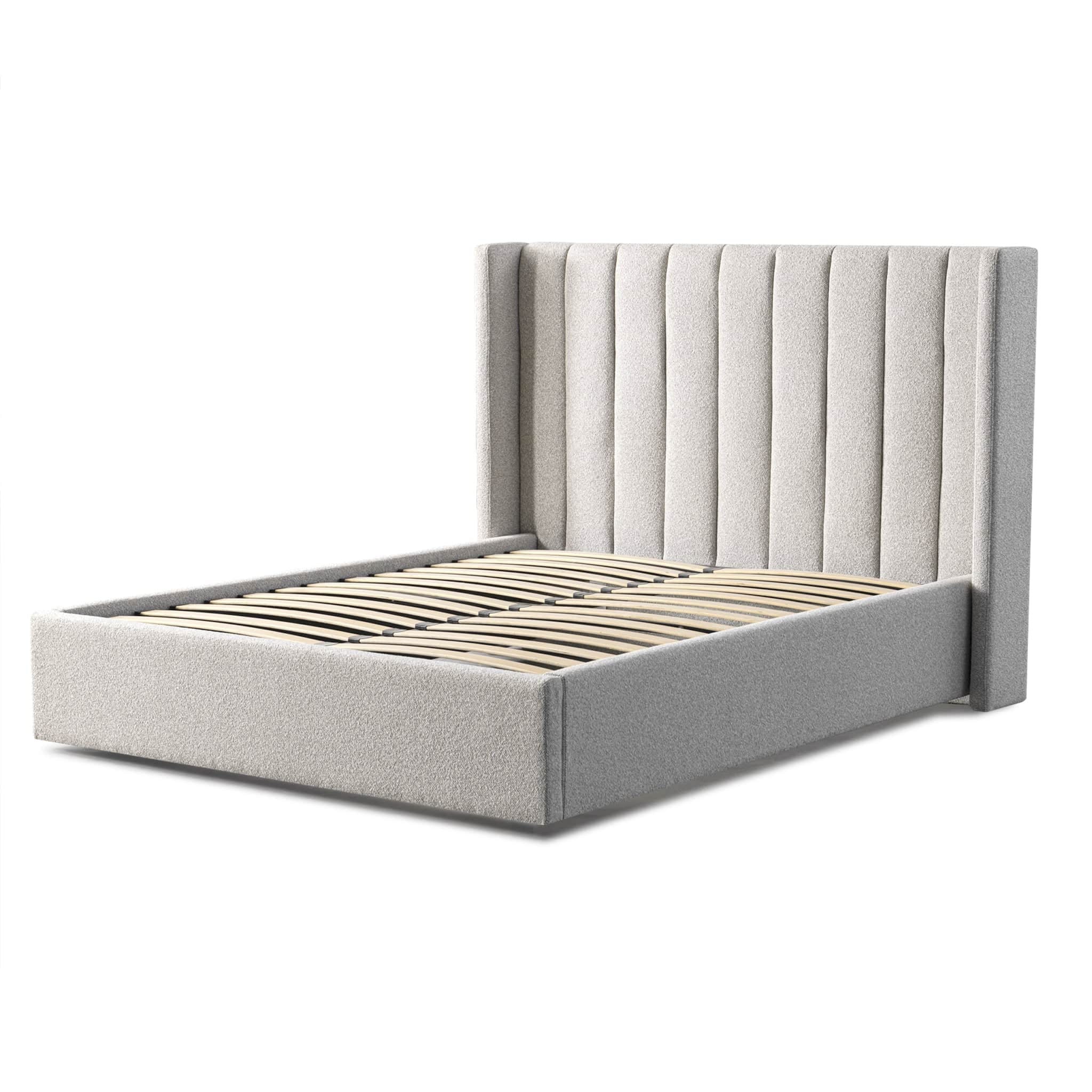 Queen Bed Frame – Wide Base in Clay Grey