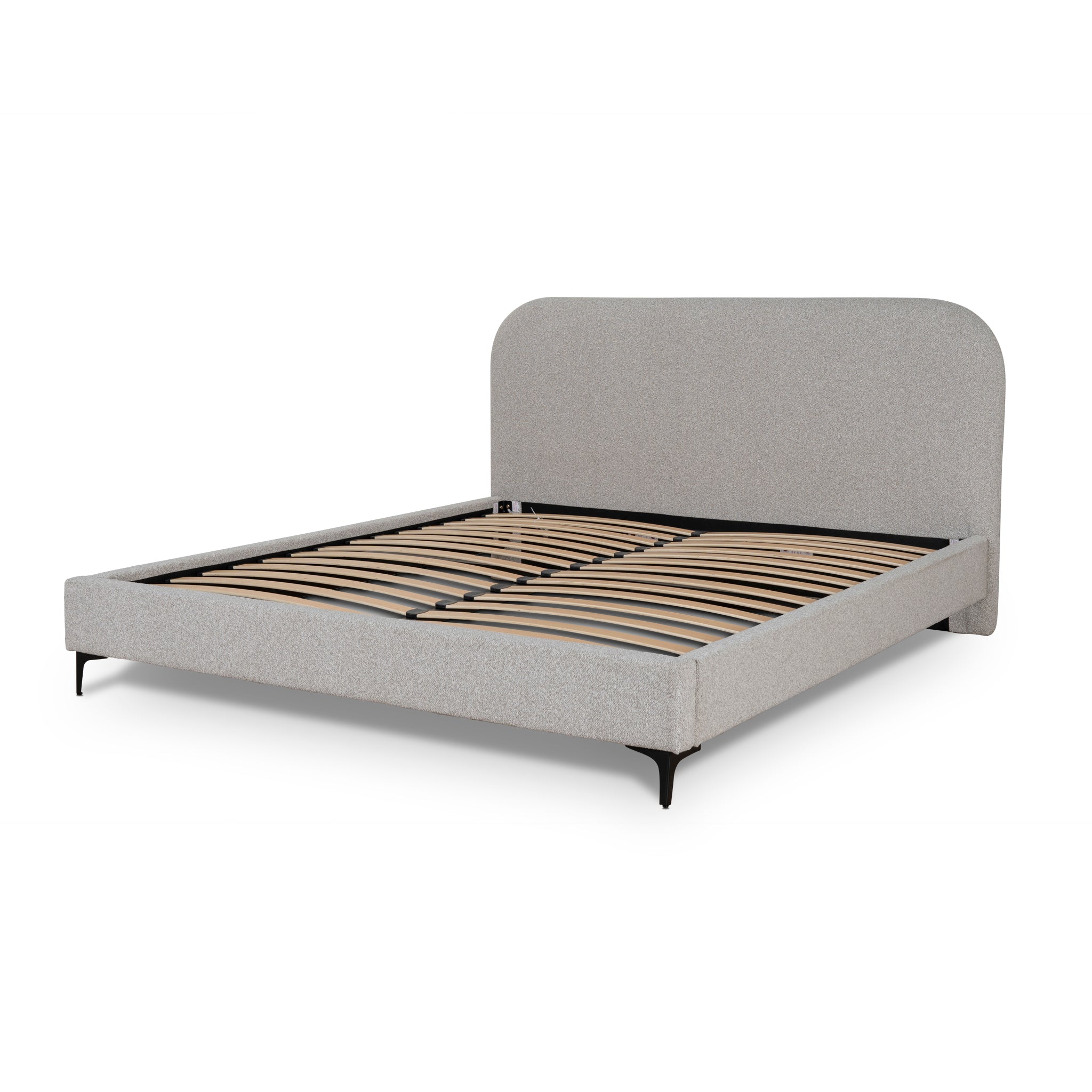 Queen Bed Frame – Clay Grey (173cm (W) x 227cm (D) x 111cm (H))