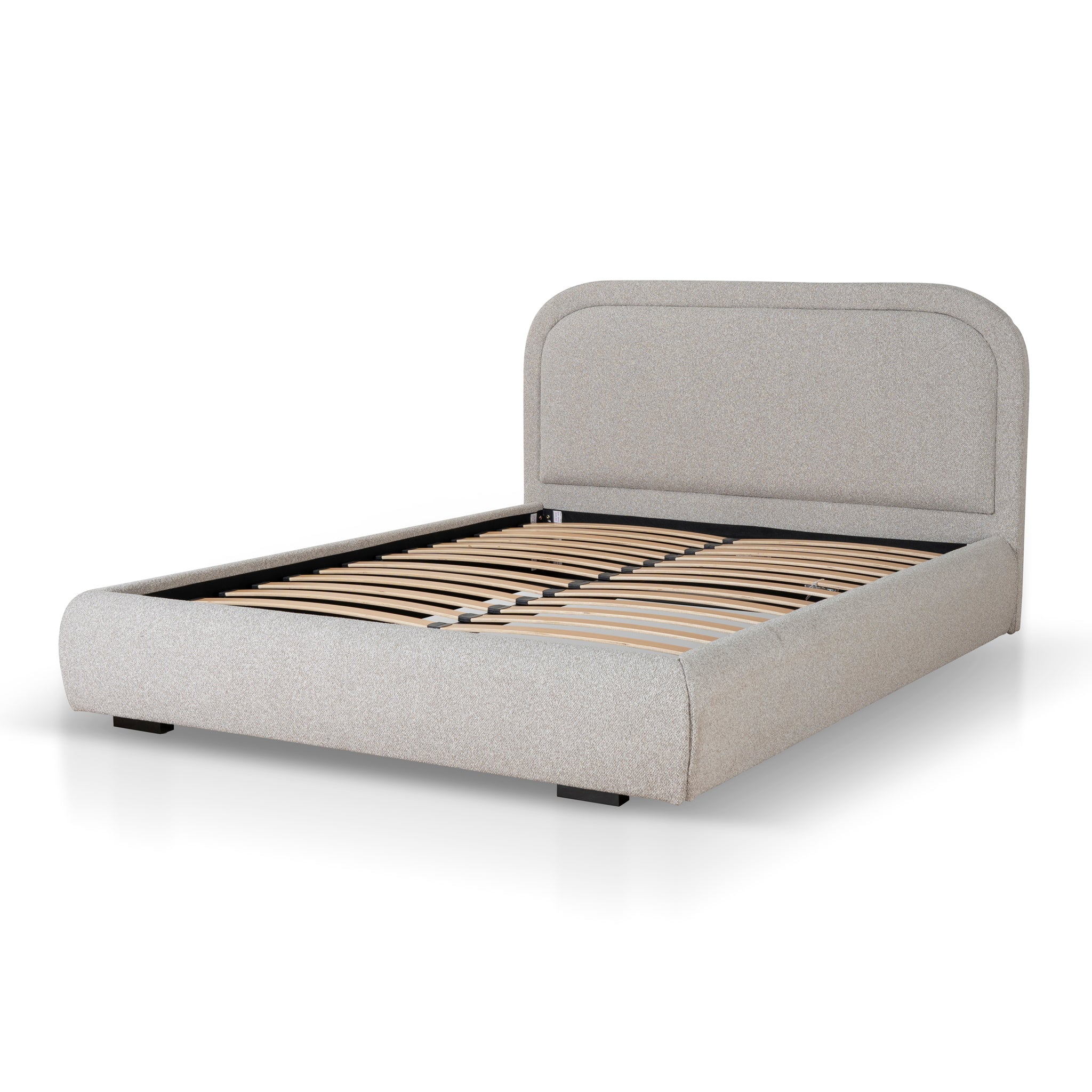 Fabric Queen Bed Frame – Clay Grey (172cm (W) x 225cm (D) x 103cm (H))