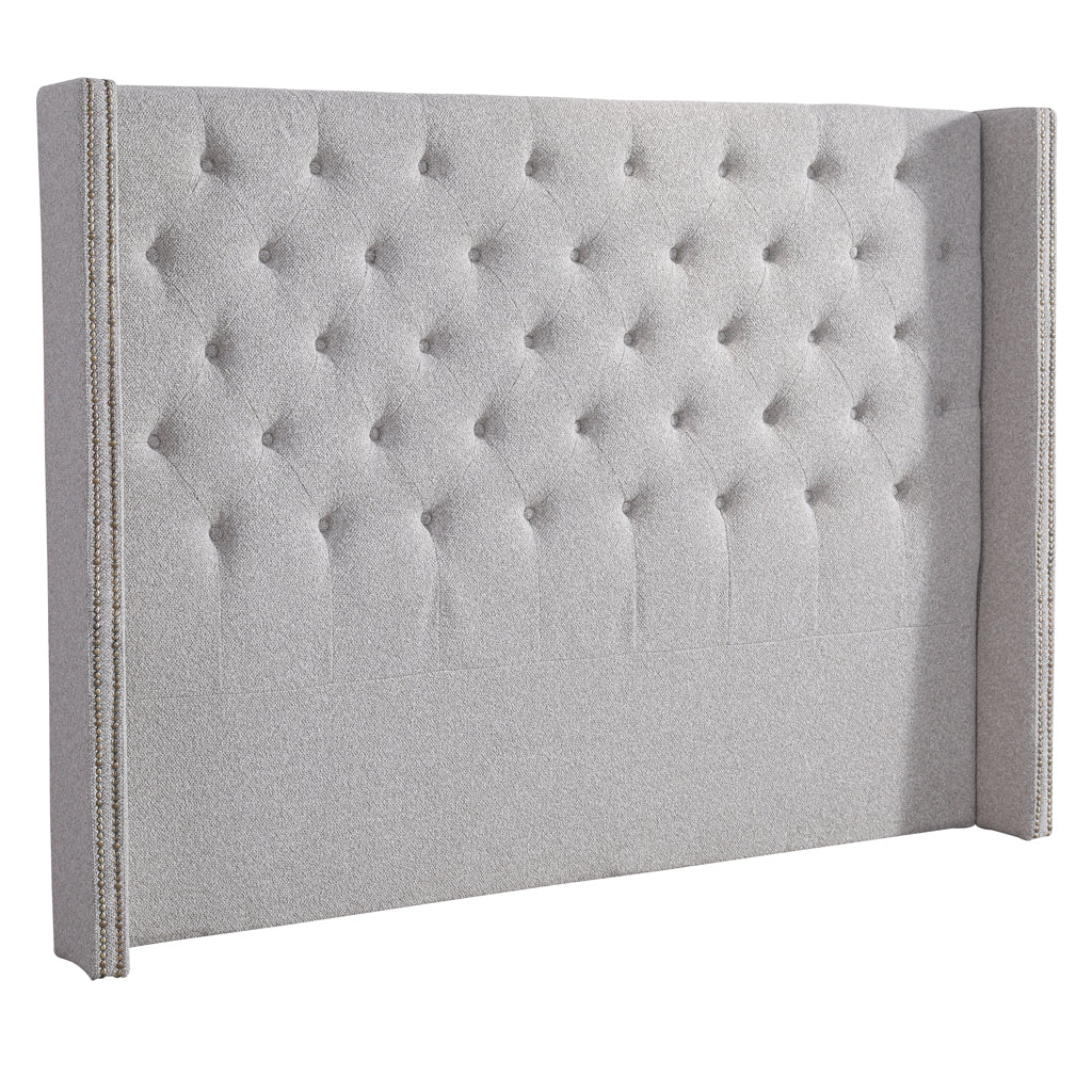 Queen Bedhead – Clay Grey (160cm (W) x 20cm (D) x 130cm (H))