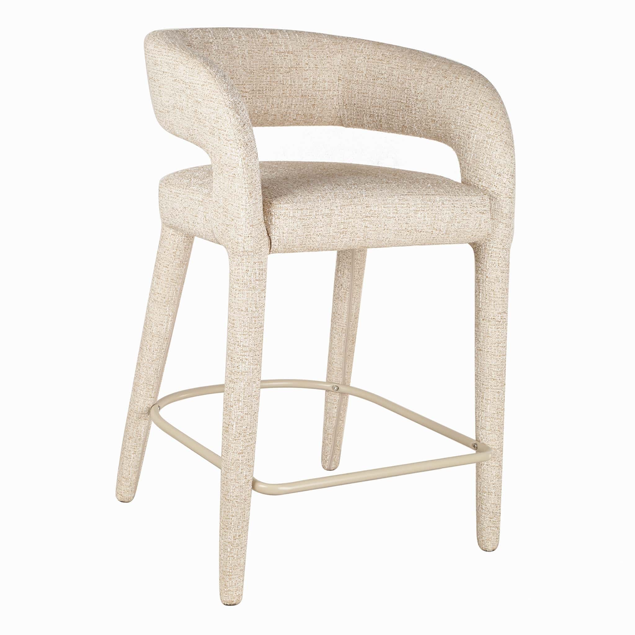 65cm Bar Stool – Pale Beige