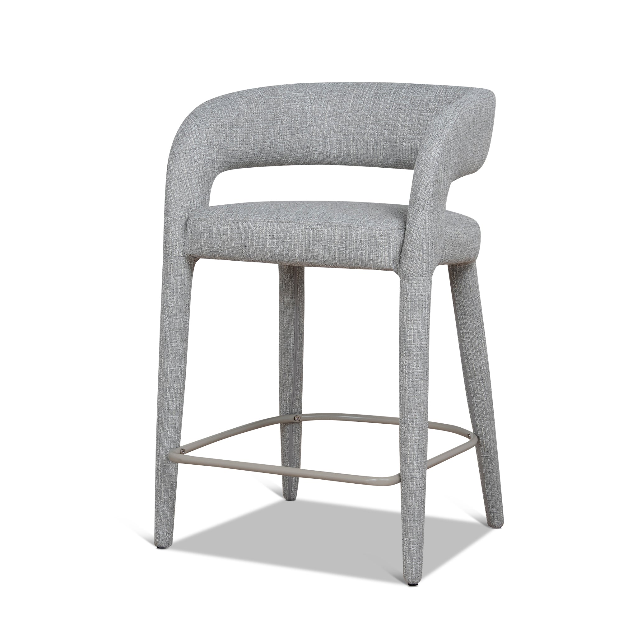 65cm Bar Stool – Chrome Grey