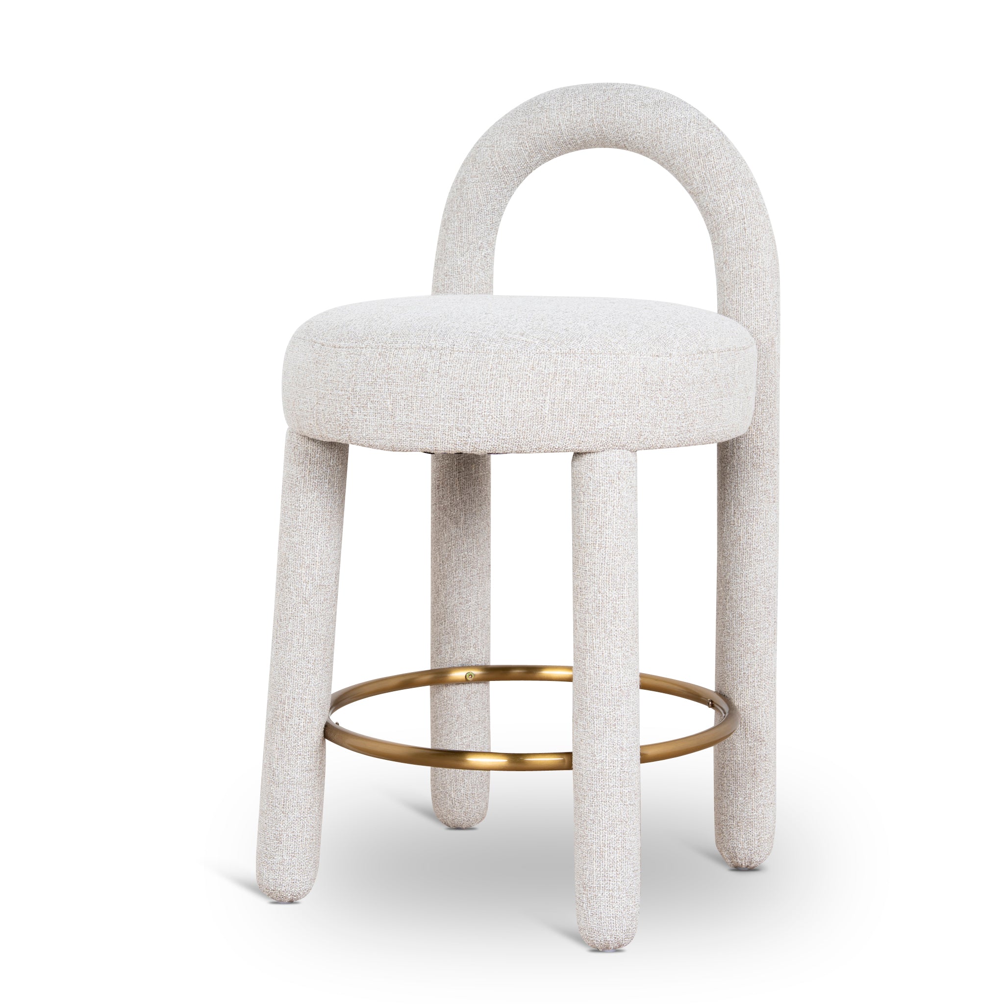 65cm Bar Stool – Coastal Beige