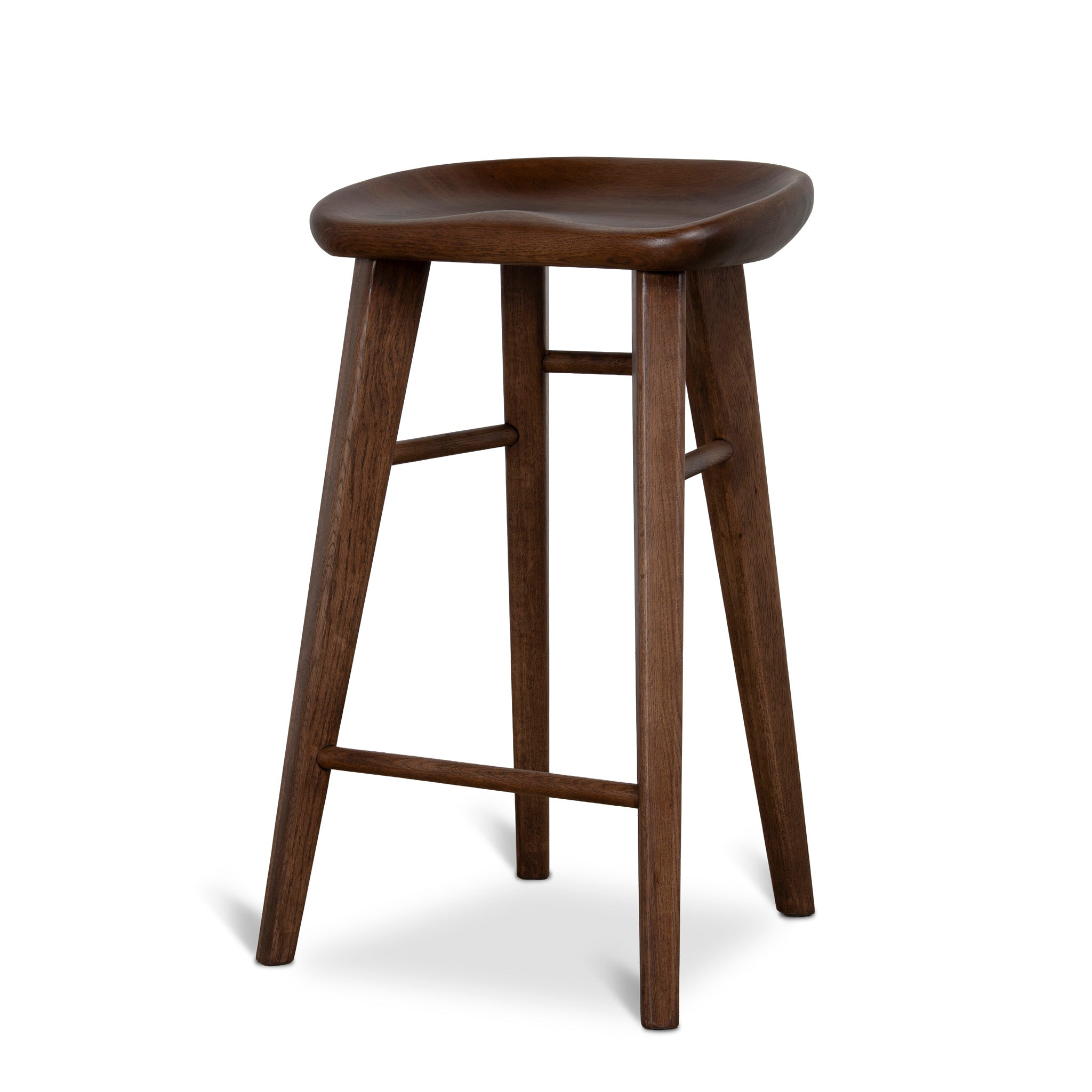 67.5cm Bar Stool – Walnut Stain