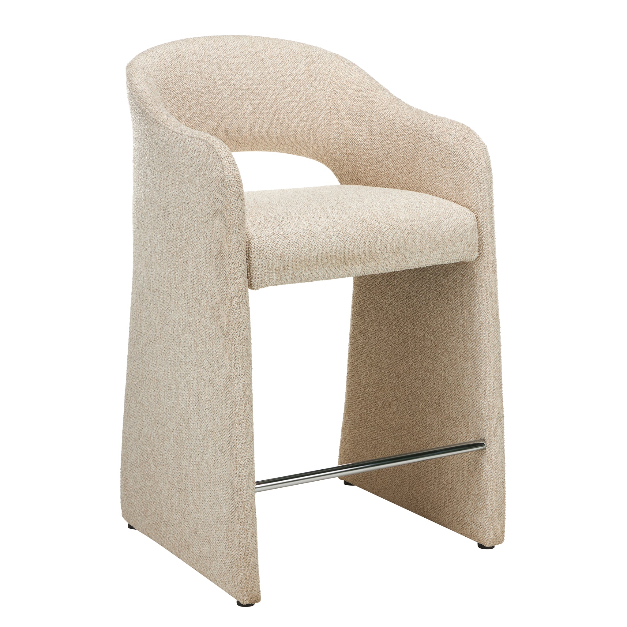 65cm Fabric Bar Stool – Cobble Beige (Set of 2)