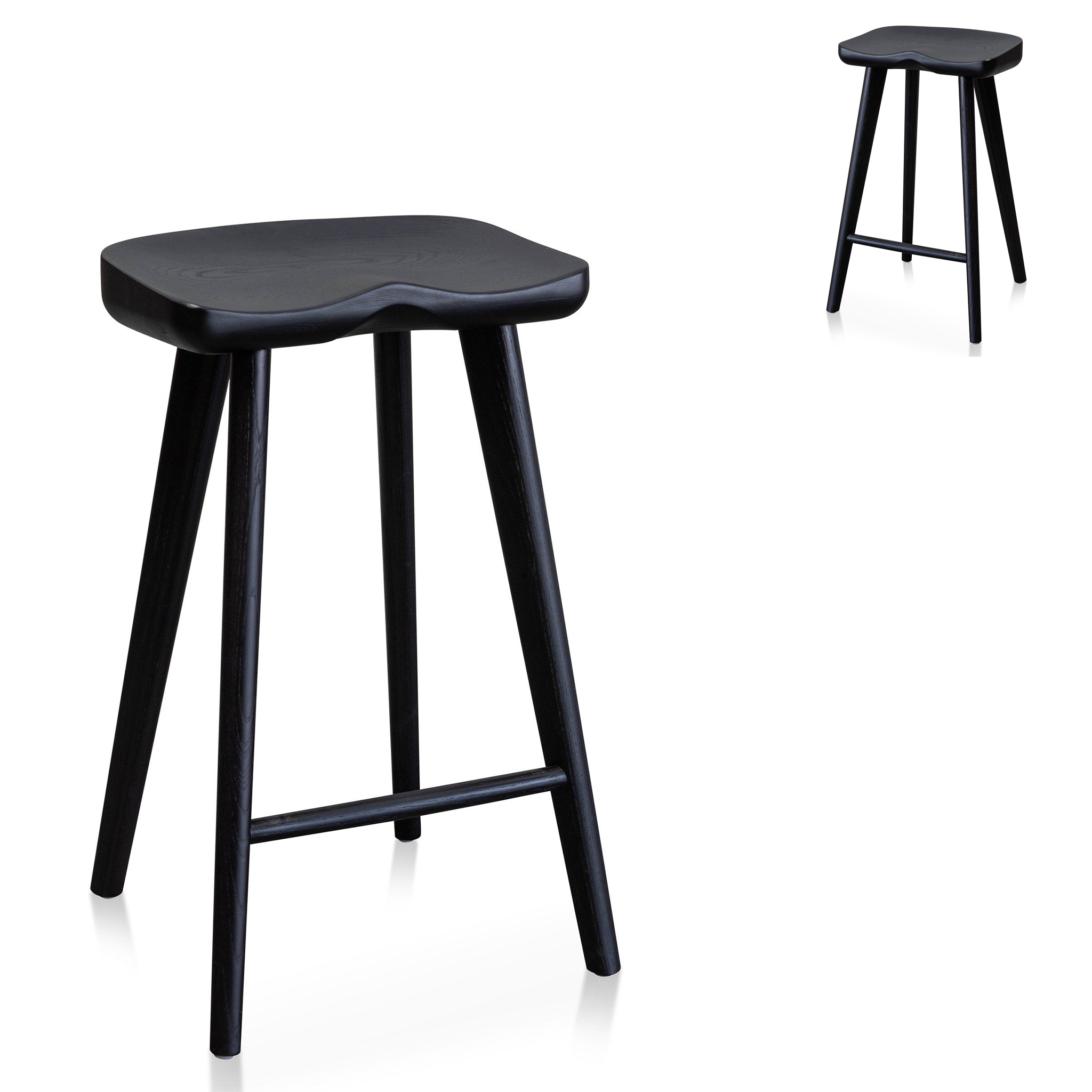Bar stool – Black (Set of 2)