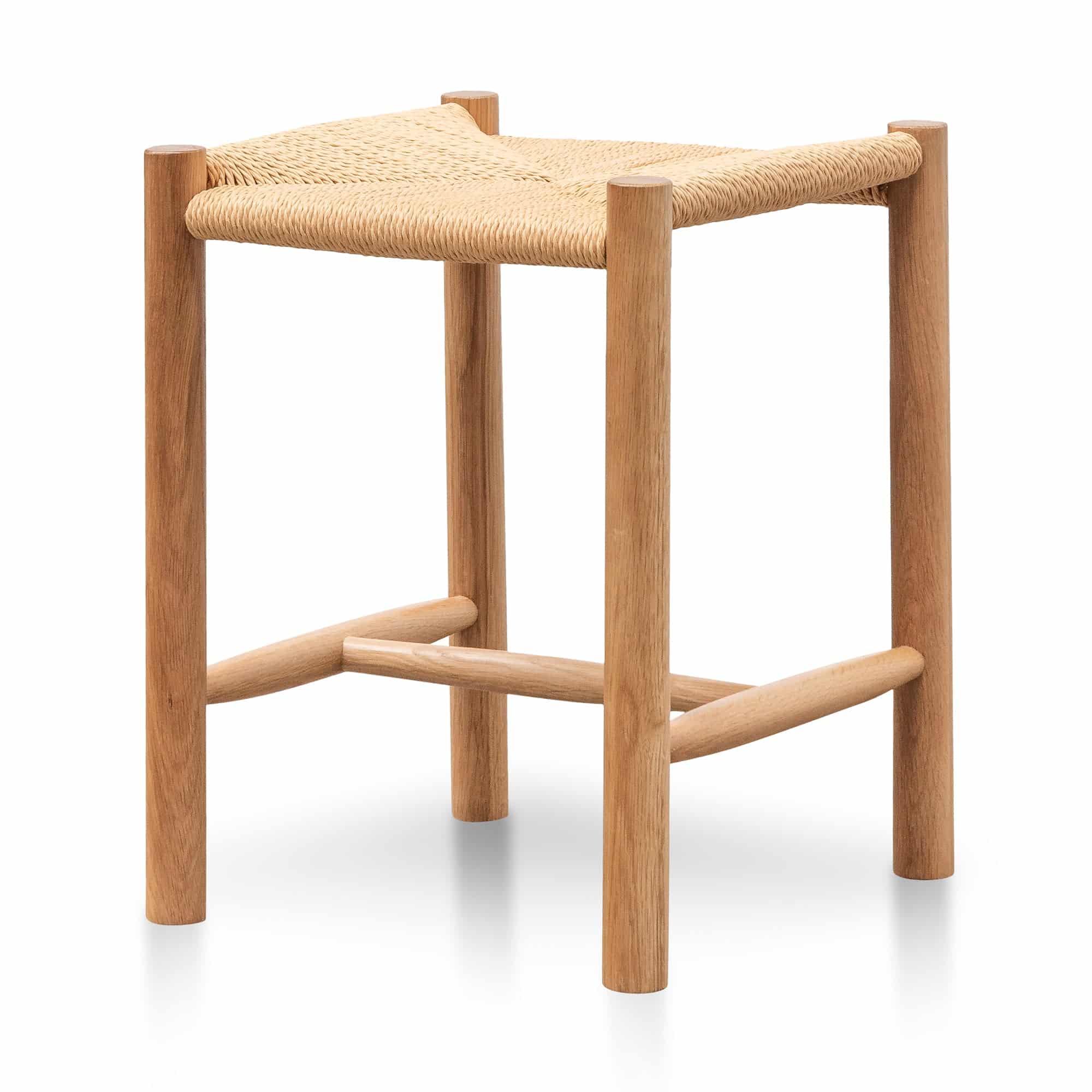 Oak Low Stool – Natural