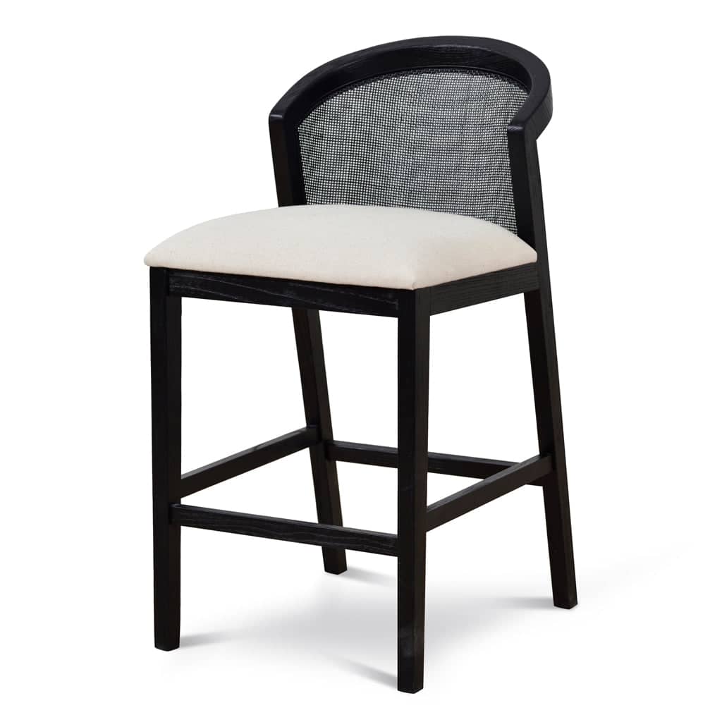 Black Elm Barstool – Dawn Beige