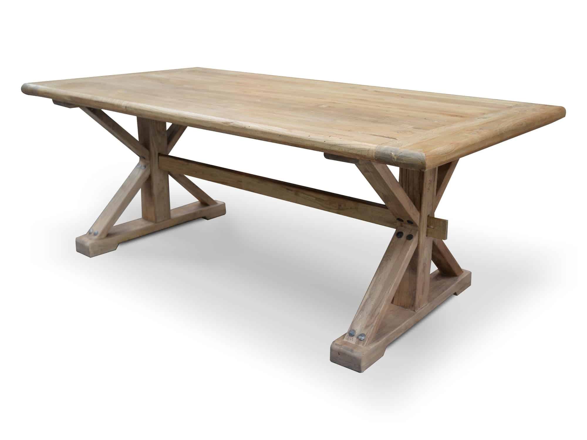 Dining Table 1.98m – Rustic Natural