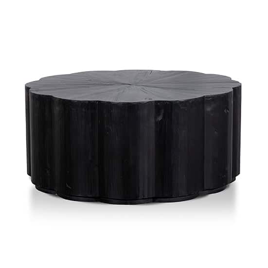 100cm Round Coffee Table – Full Black