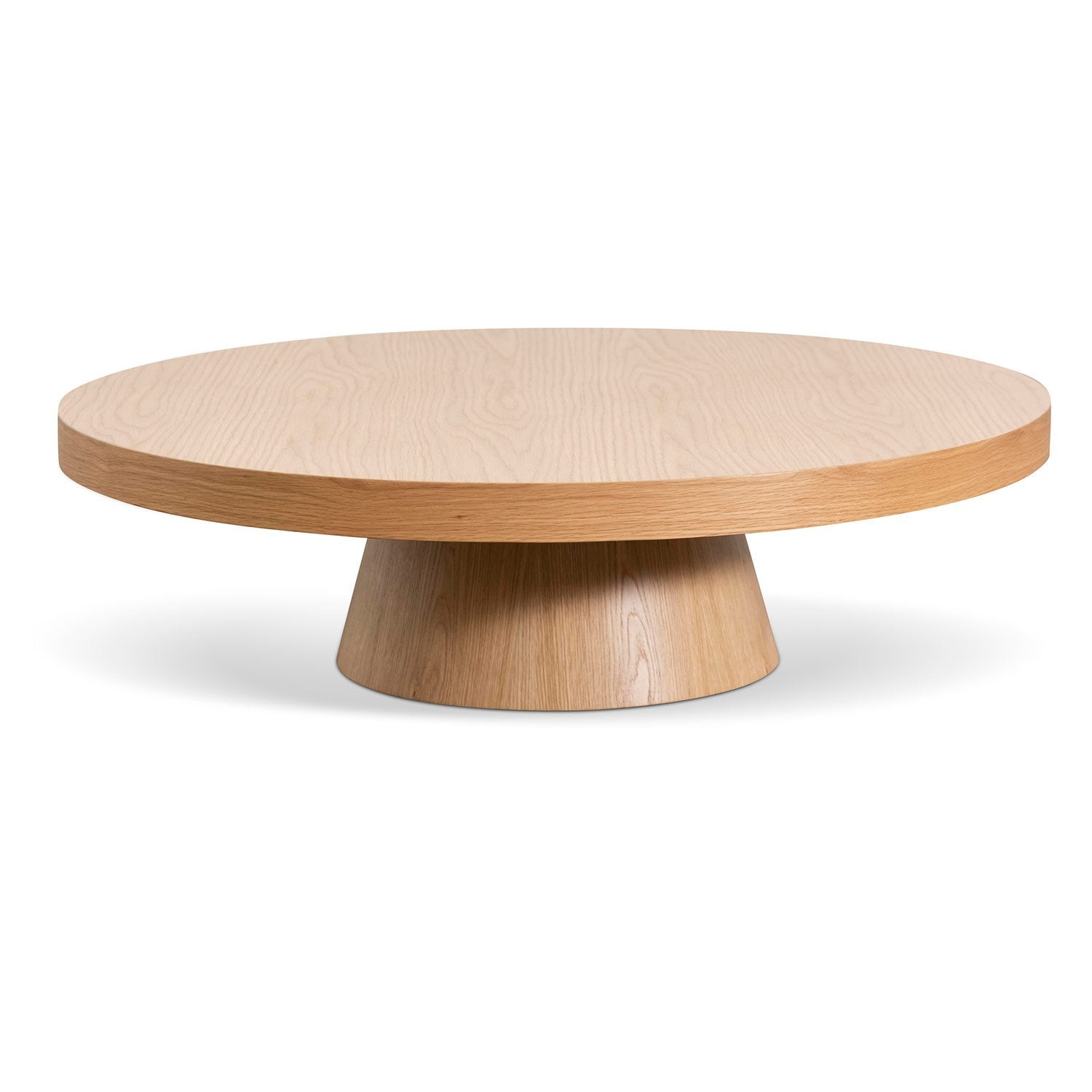 1.1m Round Coffee Table – Natural Oak