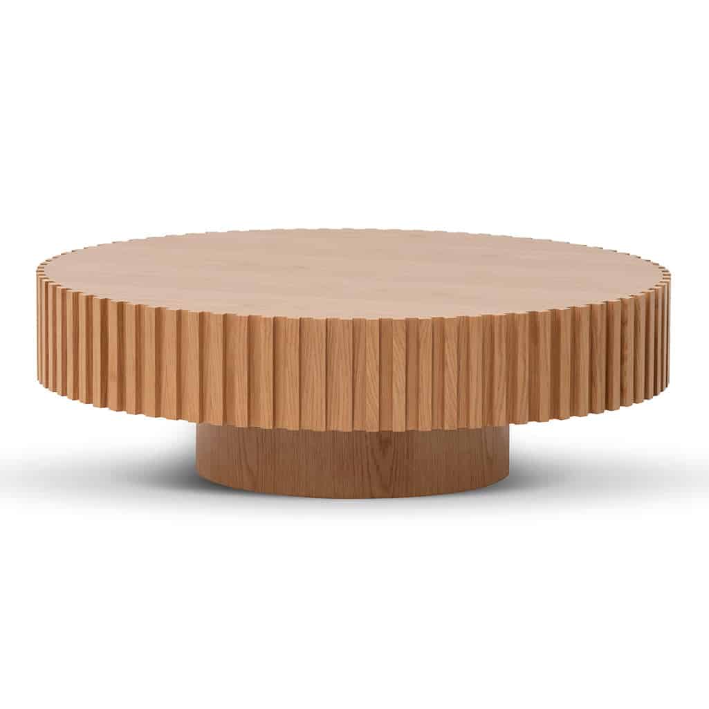 Oak Round Coffee Table – Natural