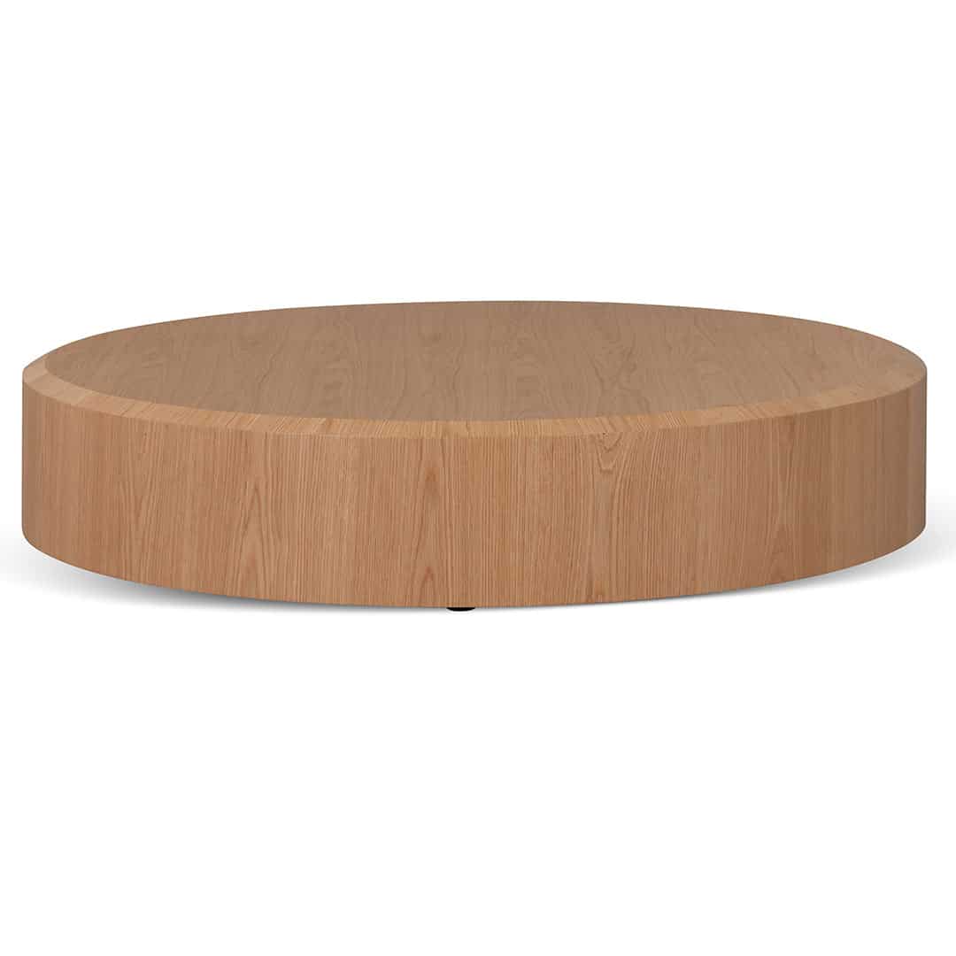 1.5m Round Plinth – Natural Oak
