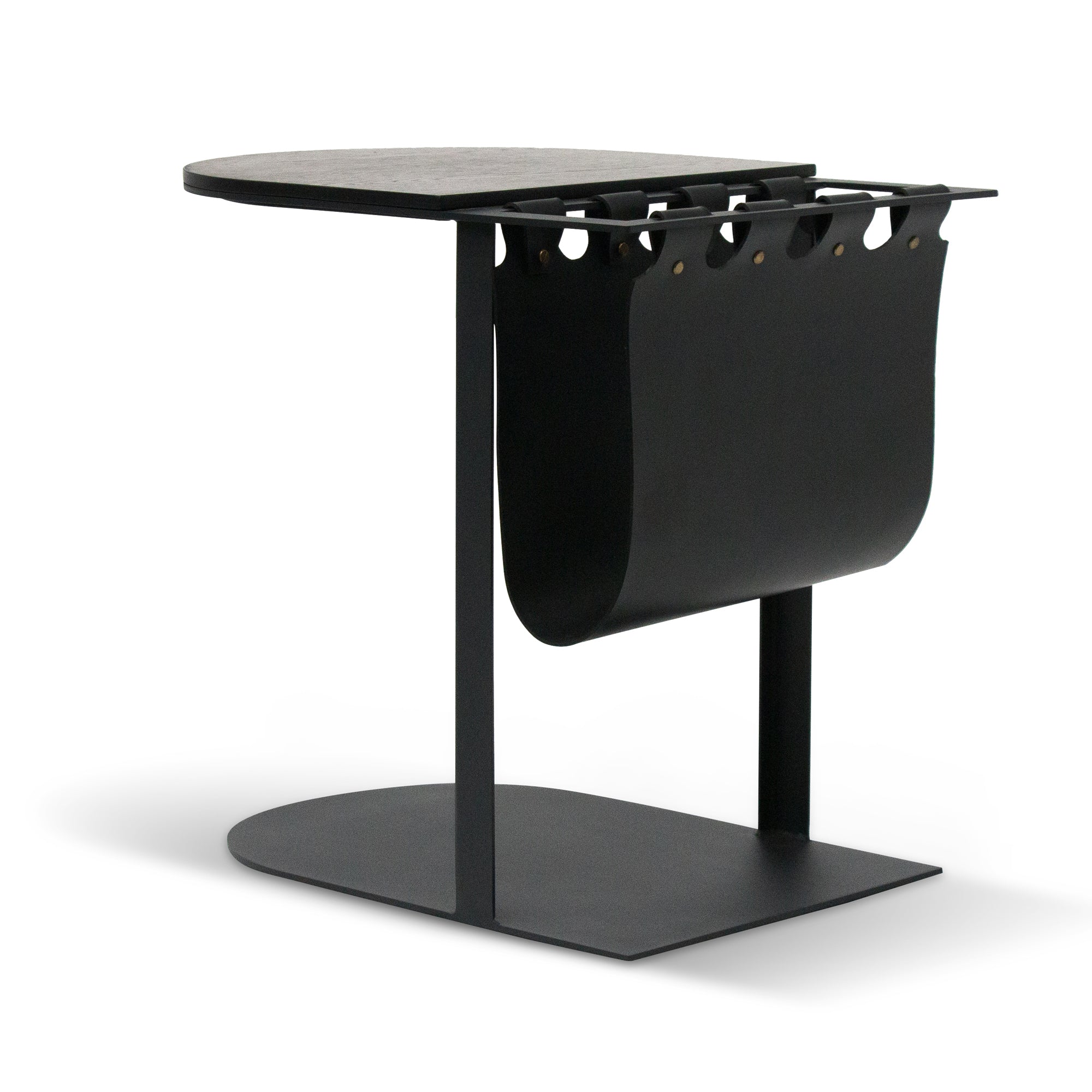 55cm Side Table – Full Black (55cm (W) x 38cm (D) x 50cm (H))