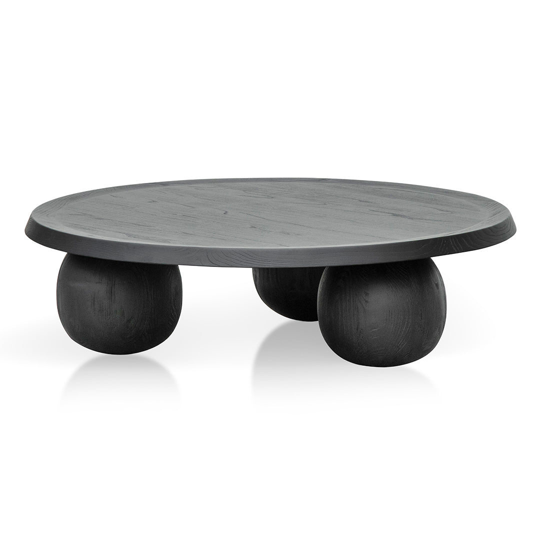 100cm Elm Ball Coffee Table – Full Black