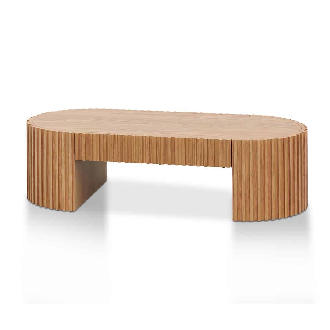 1.3m Coffee Table – Natural Oak (130cm (W) x 60cm (D) x 37cm (H))