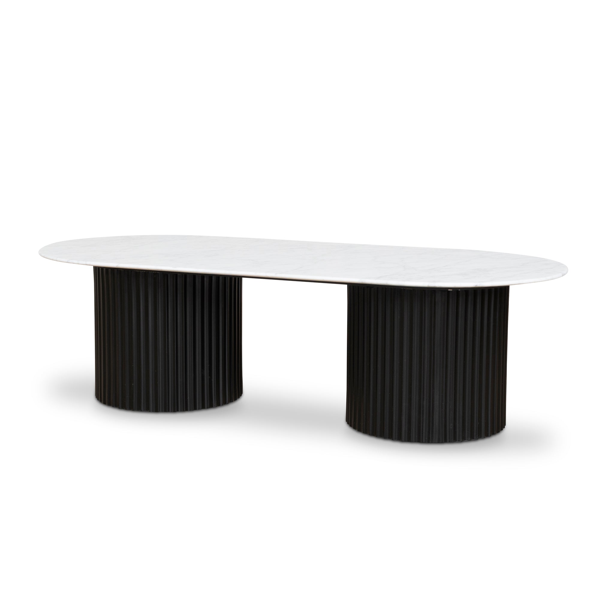 1.3m Marble Coffee Table – Black