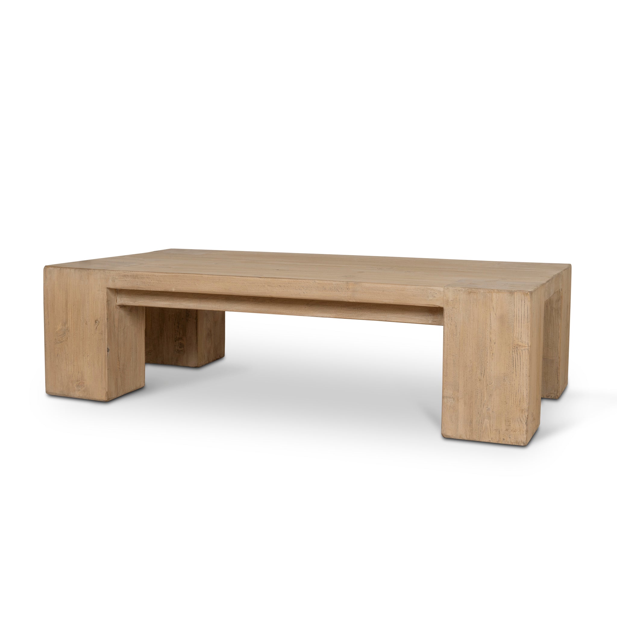 1.3m Elm Coffee Table – Natural