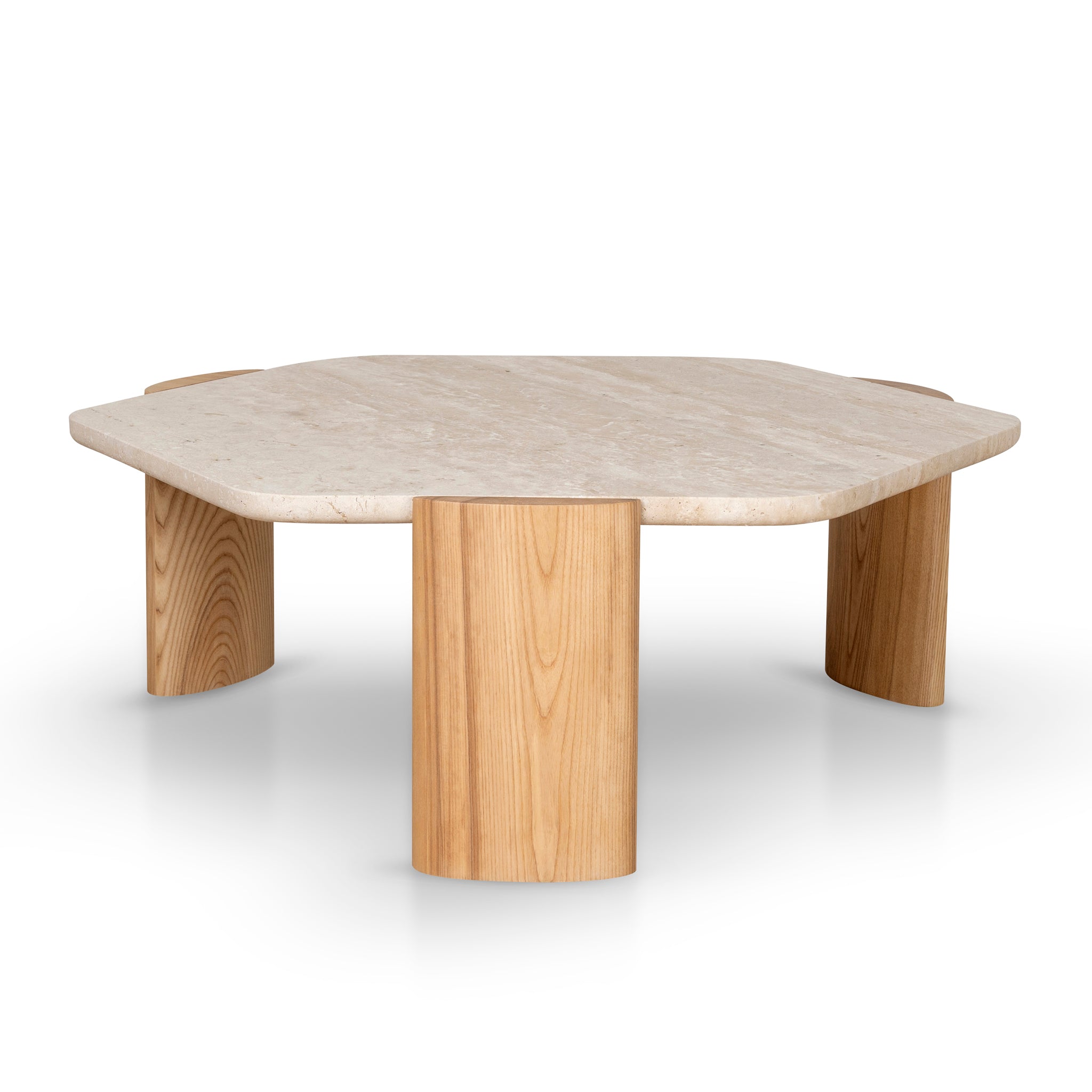100cm Travertine Coffee Table – Natural
